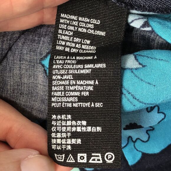 Free People Women's Blue Floral Midi Faux Wrap Skirt with Slit Size 10 - Picture 12 of 14